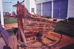Old ship hull.