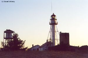 The lighthouse and the watch tower...both now empty.