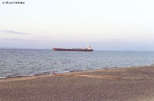 Another shot of the freighter.
